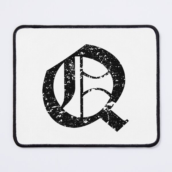 Item preview, Capital Letter Q - Eroded / Distressed Gothic Blackletter Script / Old English Font (Black) designed and sold by STUDIO-72.