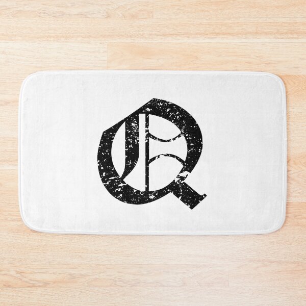 Item preview, Capital Letter Q - Eroded / Distressed Gothic Blackletter Script / Old English Font (Black) designed and sold by STUDIO-72.