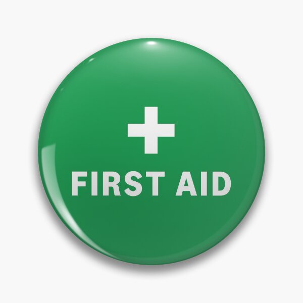 Item preview, First Aid - White text and Cross on Green background designed and sold by SirenSeventyOne.