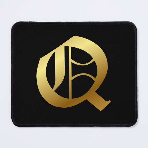 Item preview, Capital Letter Q - Foil Gold Effect Gothic Blackletter Script / Old English Font designed and sold by STUDIO-72.
