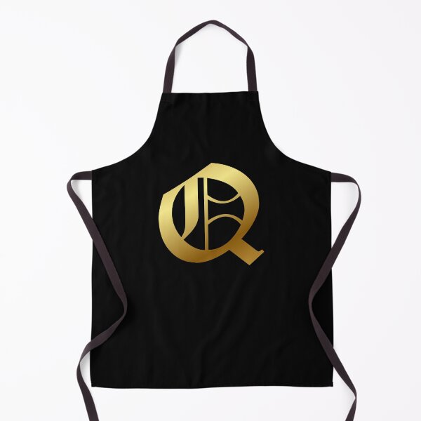 Item preview, Capital Letter Q - Foil Gold Effect Gothic Blackletter Script / Old English Font designed and sold by STUDIO-72.