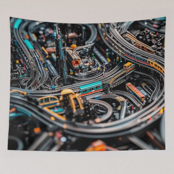 Item preview, Futuristic Miniature Train Metropolis designed and sold by SteadyRolling.