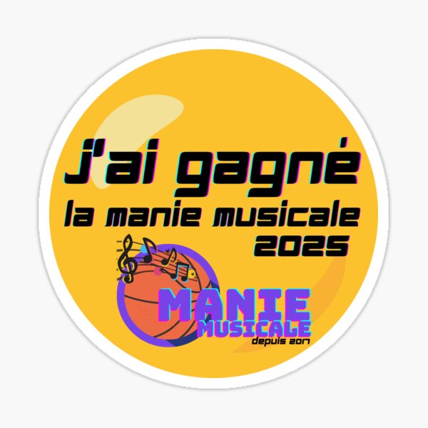 Vista previa del artículo con la obra «Gané el amarillo 2025», diseñado y vendido por ManieMusicale.
