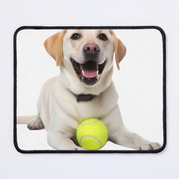 Item preview, Yellow lab with tennis ball designed and sold by GeauxTigs225.