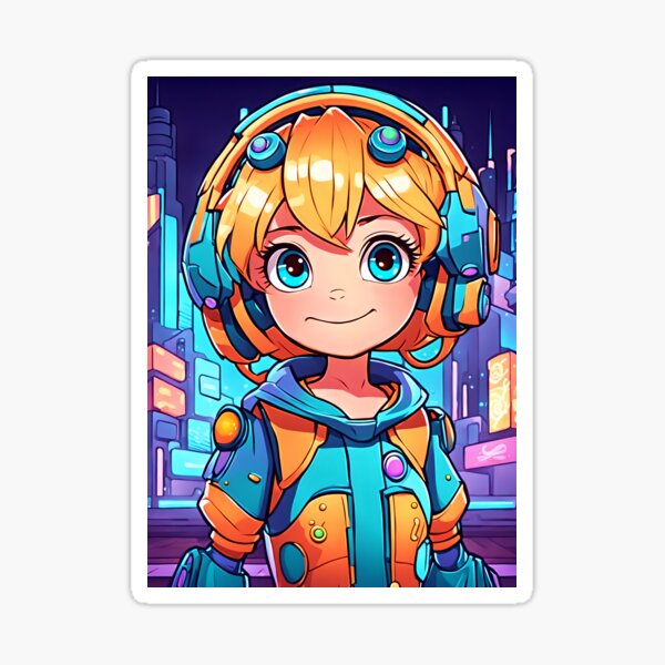 Cyria - android girl Sticker