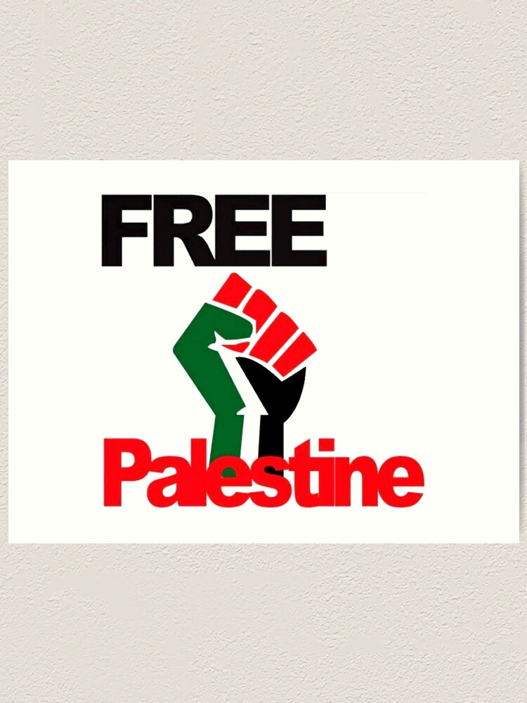 Free Palestine Palestinian Flag فلسطين حرة فلسطين علم Art Print By Martstore Redbubble