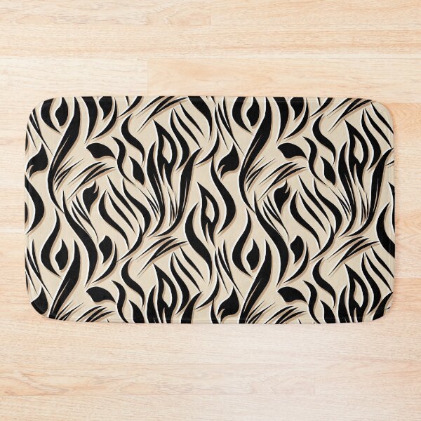 Item preview, Classic Beige White and Black Cat Print  designed and sold by Sharon Schwalbe.