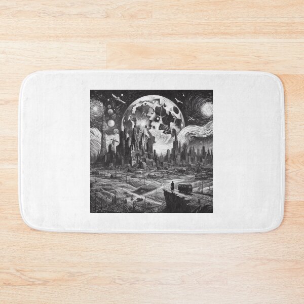 Item preview, "Stary Night Meets Modern World" designed and sold by TheBigOwl.