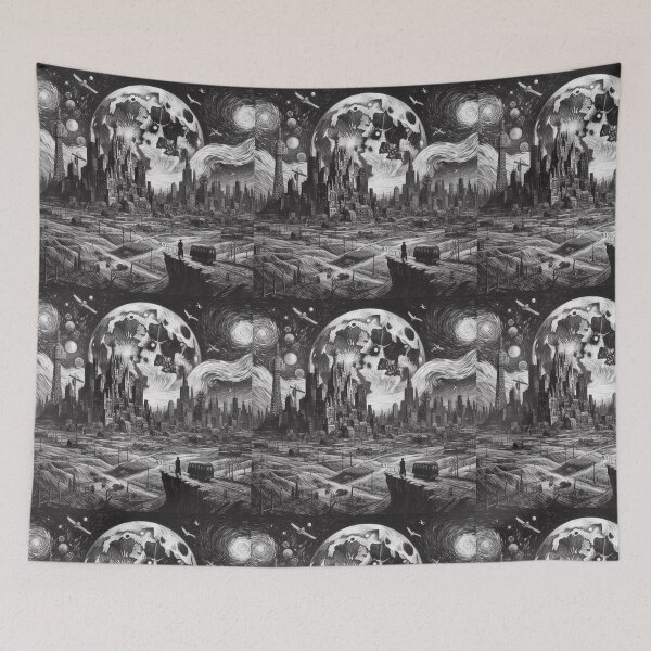 Item preview, "Stary Night Meets Modern World" designed and sold by TheBigOwl.