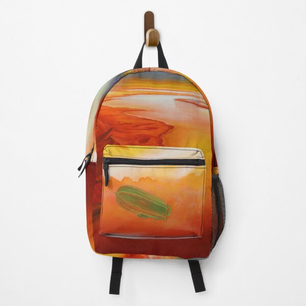 Item preview, Red Flight Path - Zeppelin Tour over a Bizarre Landscape designed and sold by art paintings.