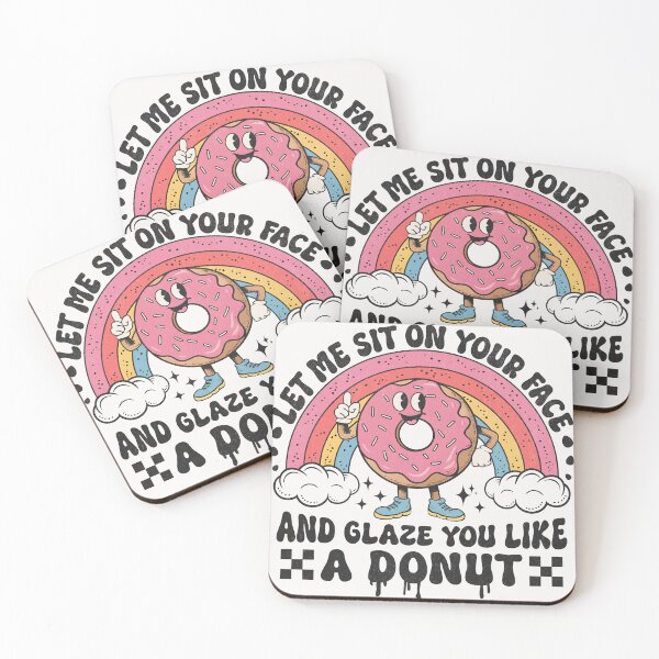 Item preview, Let Me Sit On Your Face - Retro Rainbow Donut designed and sold by Beanster-nl.