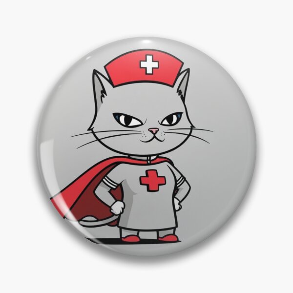 Item preview, Cat Nurse Rules | Funny Nursing Cat Design designed and sold by JustCatThing.