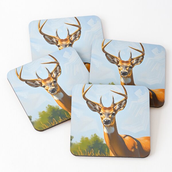 Item preview, Beautiful Deer Portrait Oil Painting Style Forest Animal designed and sold by kakarikihill.