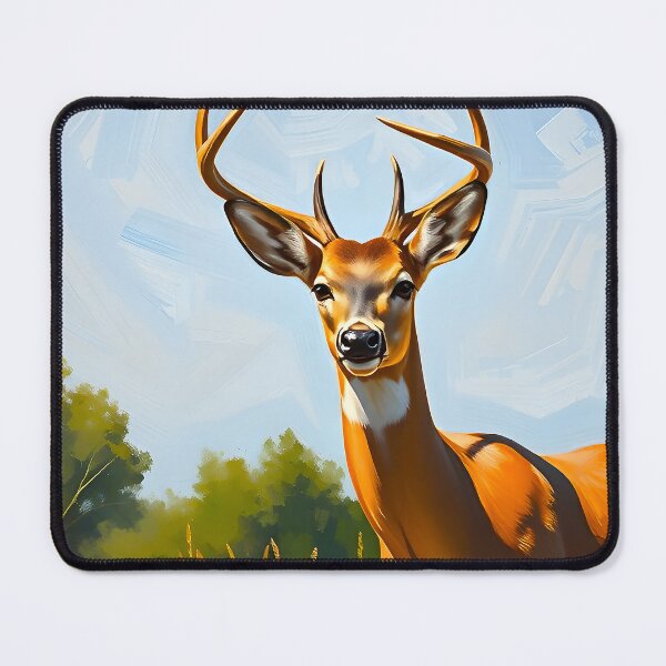 Item preview, Beautiful Deer Portrait Oil Painting Style Forest Animal designed and sold by kakarikihill.