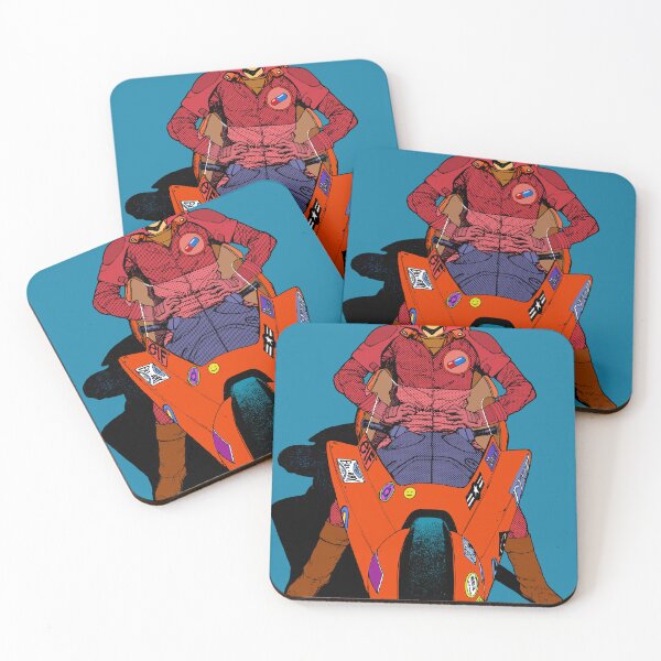 Item preview, AKIRA-Kaneda on Motorcycle Bike Rare Manga Art designed and sold by woodycompton.