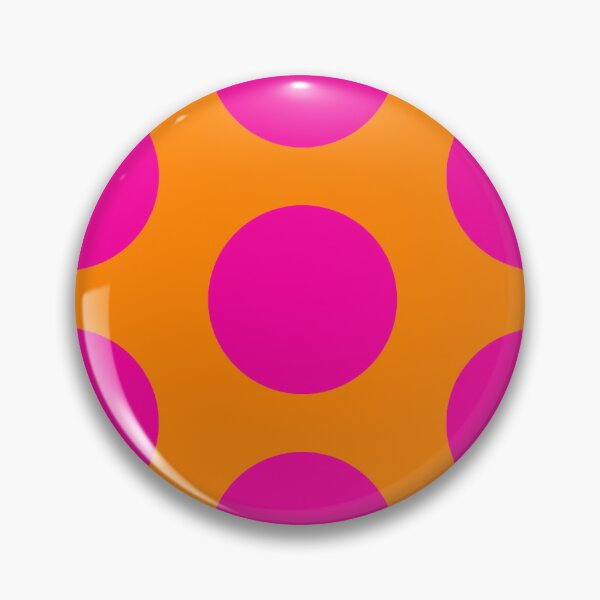 Item preview, Pink Polka Dots on Orange Background designed and sold by SirenSeventyOne.