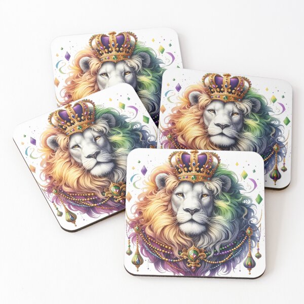 Item preview, Mardi Gras Lion King Rex designed and sold by Eclectic Monkey.