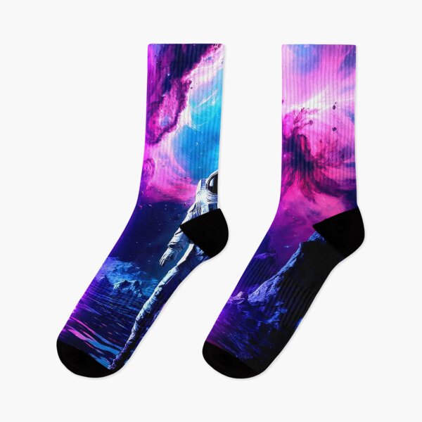 Item preview, Neon Astronaut in Cosmic Waters designed and sold by Exodoi.