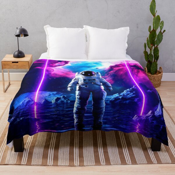 Item preview, Neon Astronaut in Cosmic Waters designed and sold by Exodoi.