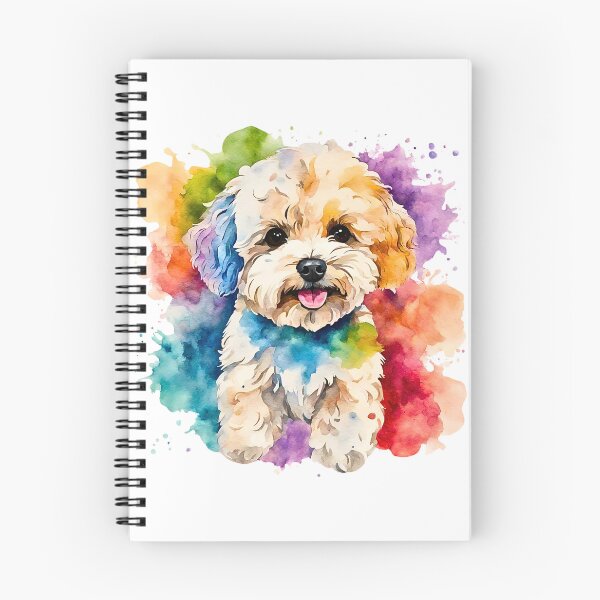 Item preview, Colorful Maltipoo Puppy Watercolor Splash – Cute Dog Art Design designed and sold by Fredster1966.