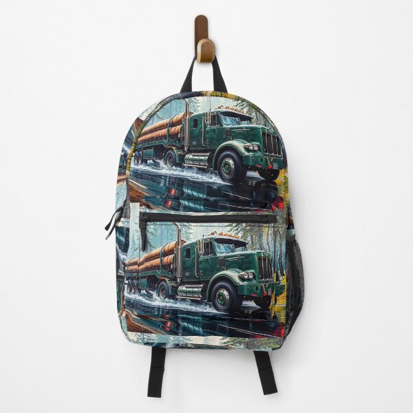 Item preview, Logging Truck and Forest Highway designed and sold by Skye Ryan-Evans.