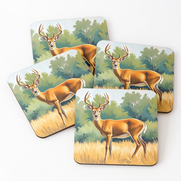Item preview, Beautiful Deer Watercolor Painting Style Forest Animal designed and sold by kakarikihill.