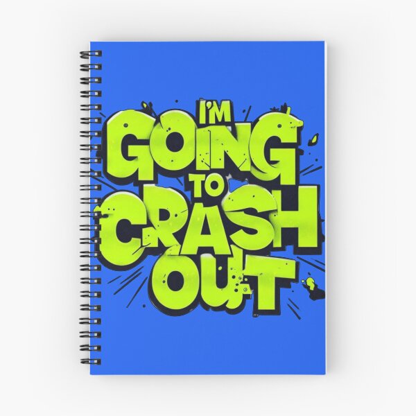 Item preview, Crash out text design designed and sold by JennyFinns.