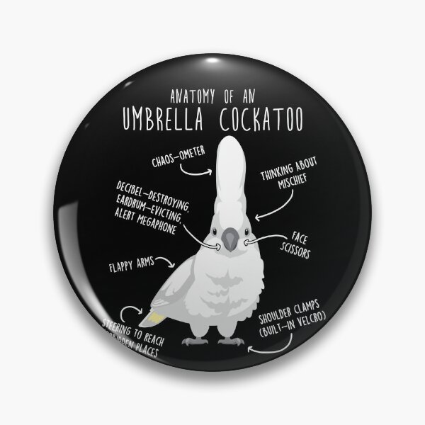 Item preview, Umbrella Cockatoo Parrot Anatomy designed and sold by Clara Hollins.