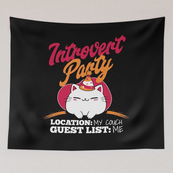 Item preview, Introvert Party - Location: My Couch, Guest List: Me designed and sold by AnAzArt.