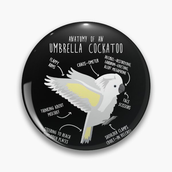 Item preview, Umbrella Cockatoo Parrot Anatomy designed and sold by Clara Hollins.