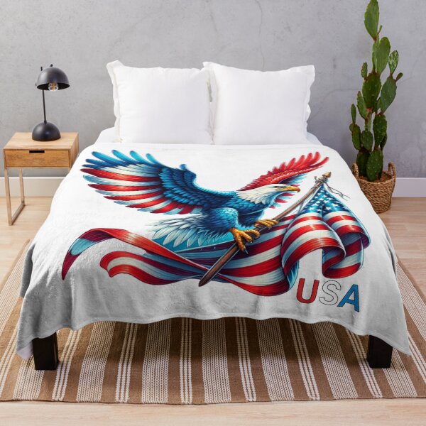 Item preview, Red White and Blue Eagle carrying a flag! designed and sold by njaro.