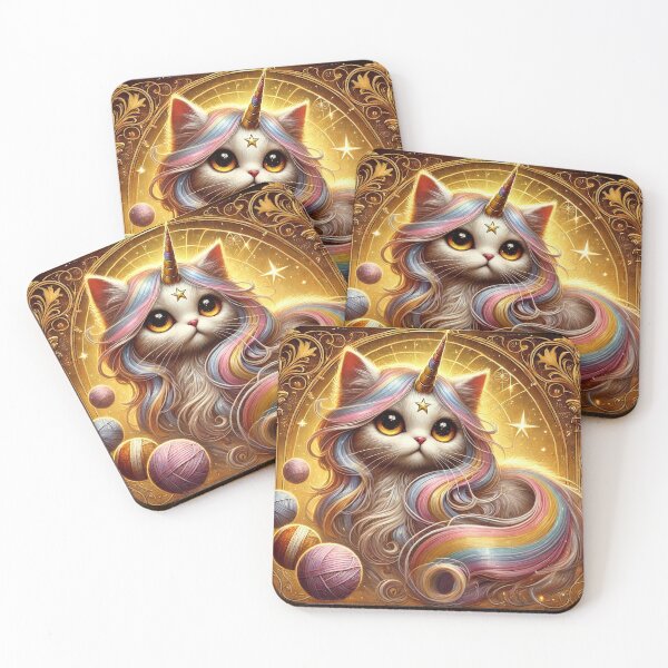 Item preview, The Enchanted Muse: Celestial Kittycorn of the Gilded Age designed and sold by CrypRenaissance.