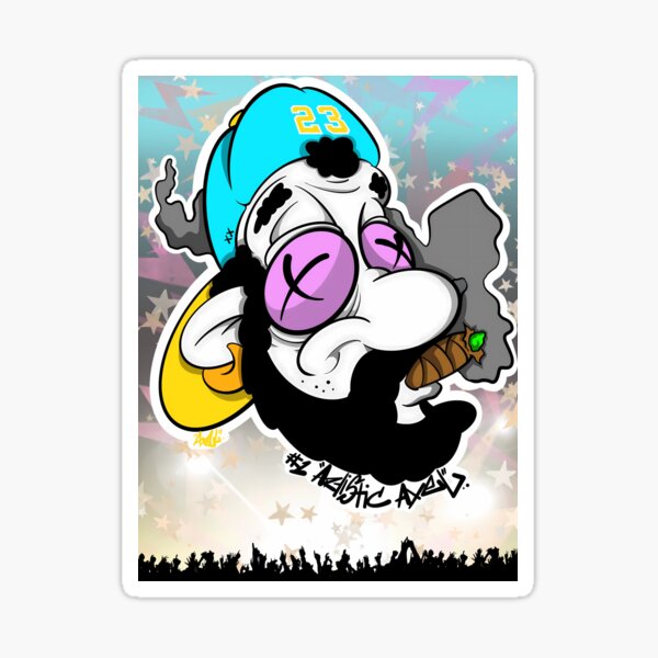 Item preview, #1 Artistic Axel - Vibrant Cartoon Character with Cigar designed and sold by ArtisticAxel-.
