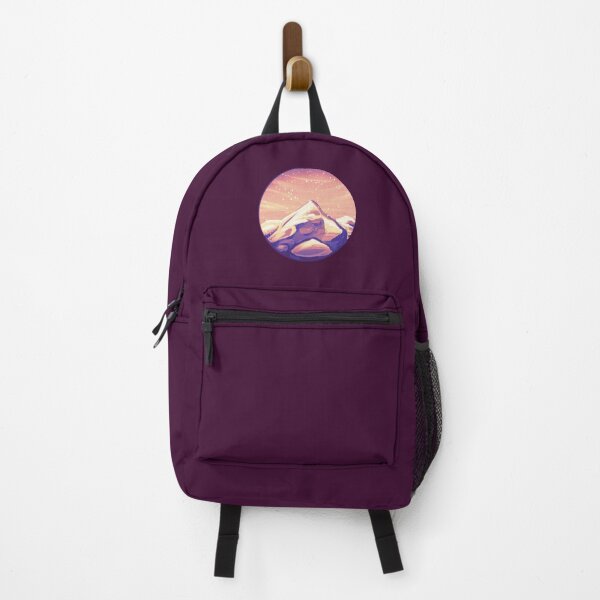 Item preview, Warm Snowy Sunset Mountain Landscape | Winter Nature Illustration designed and sold by Art-By-Em145.