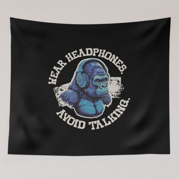 Item preview, Wear Headphones, Avoid Talking designed and sold by AnAzArt.