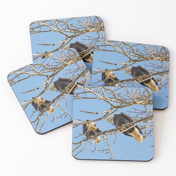 Item preview, Eagle Pair Looking at Each Other Near Sunset designed and sold by lisavonbiela.