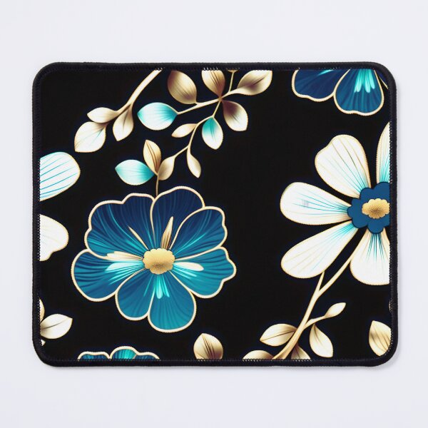 Item preview, Vintage Floral Pattern with Jewel Tones and Indigo Accents designed and sold by Juliette Ozkalfayan.