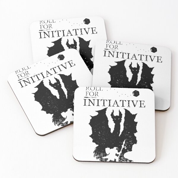 Item preview, Roll for Initiative - Black designed and sold by APydsArt.