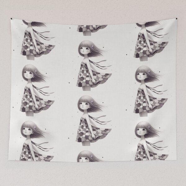 Item preview, Melancholy Girl designed and sold by Beyondnote-Art.