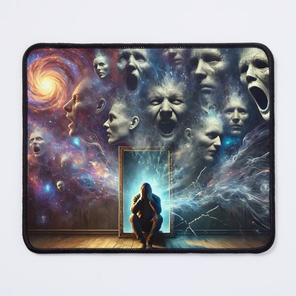 Item preview, Cosmic Voices – Schizophrenia Surreal Art designed and sold by Chroma Myst.