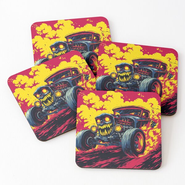 Item preview, Infernal Hot Rod – Fiery Skull Racer designed and sold by SteadyRolling.