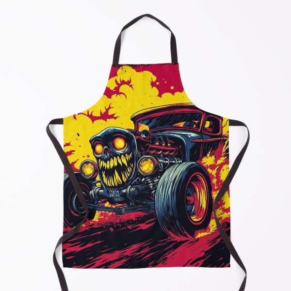Artikelvorschau, Infernal Hot Rod – Feuriger Totenkopf-Rennfahrer entworfen und verkauft von SteadyRolling.