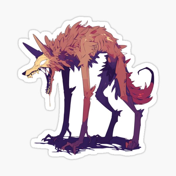 Vista previa del artículo con la obra «Wendigo lobo caminante de piel», diseñado y vendido por Nightarcade.