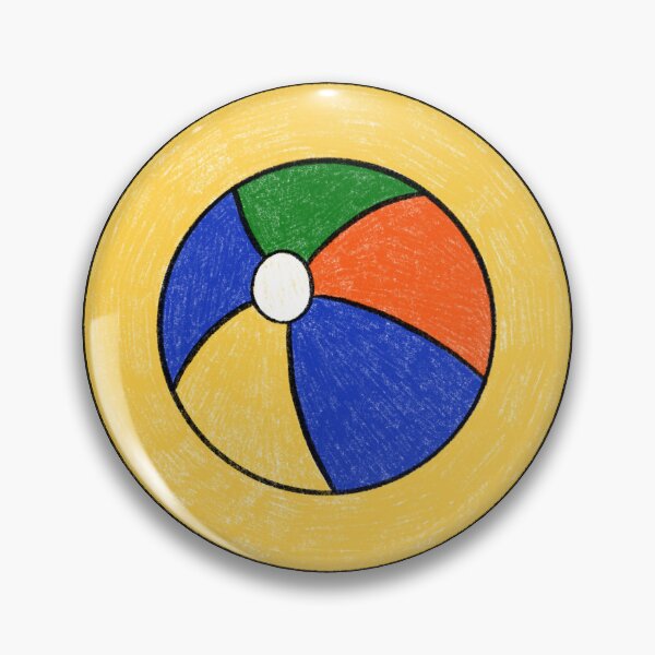 Item preview, Nostalgic Primary School Stickers Beach Ball designed and sold by DoodleDeeDraws.