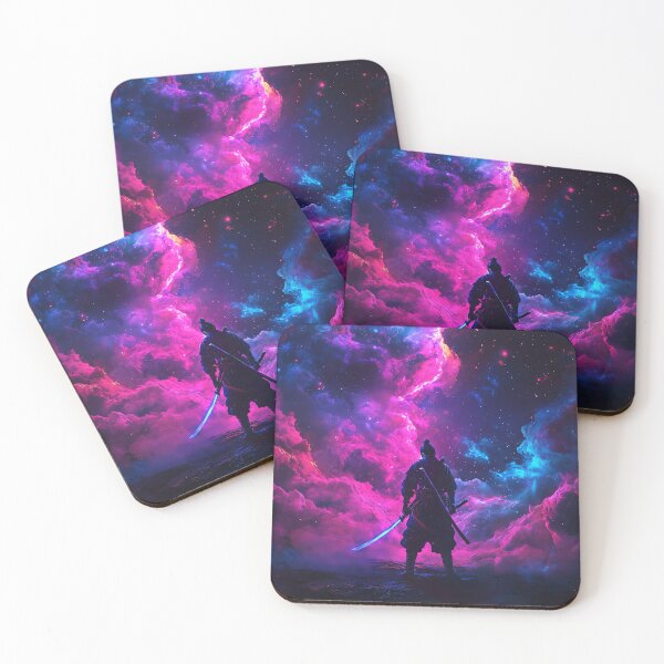 Item preview, Neon Cosmic Samurai Warrior designed and sold by PixelReverb.