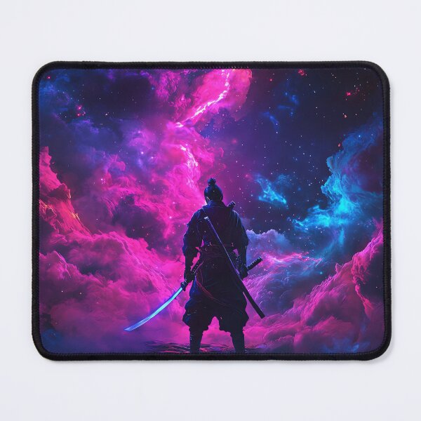 Item preview, Neon Cosmic Samurai Warrior designed and sold by PixelReverb.