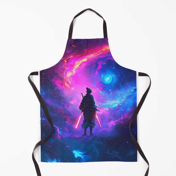 Item preview, Neon Samurai in the Cosmic Abyss designed and sold by PixelReverb.
