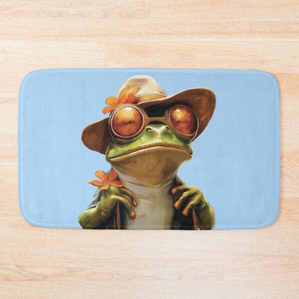 Item preview, Tour Guide Frog with Great Shades in a field gear So Hoppy #3 designed and sold by Vicki Noble Art.