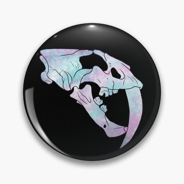 Item preview, Smilodon/Saber Toothed Tiger Skull (Pride - Trans) designed and sold by CKing-Paleo-Art.