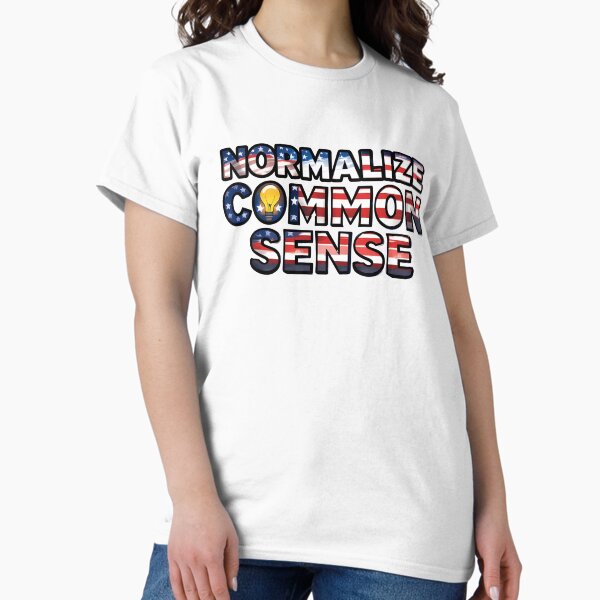 Artikel-Vorschau von Normalize Common Sense - Aufkleber und Shirt, designt und verkauft von New Media.